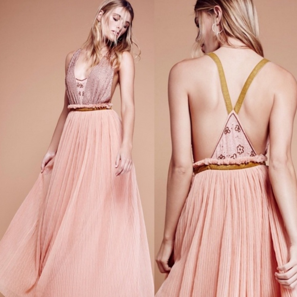 Free People Gorgeous Evening Maxi Gown NWOT